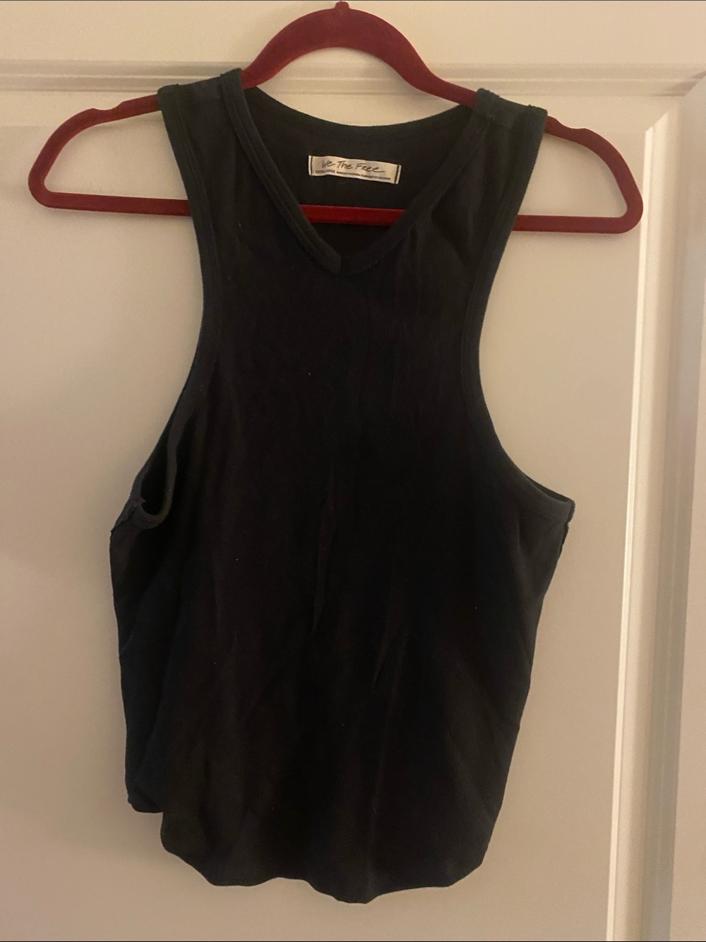 Free People Black Racerback Tank Top